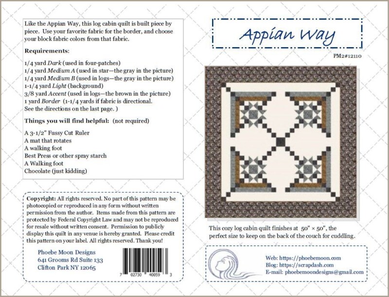 Appian Way Log Cabin Quilt Cover