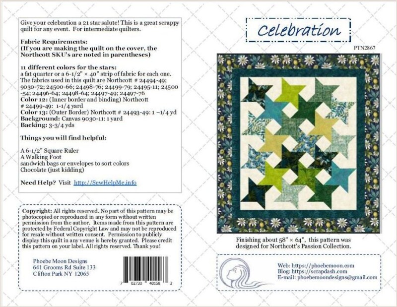 Celebration Quilt Pattern Cover