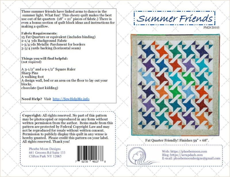 Summer Friends Quilt Pattern Cover