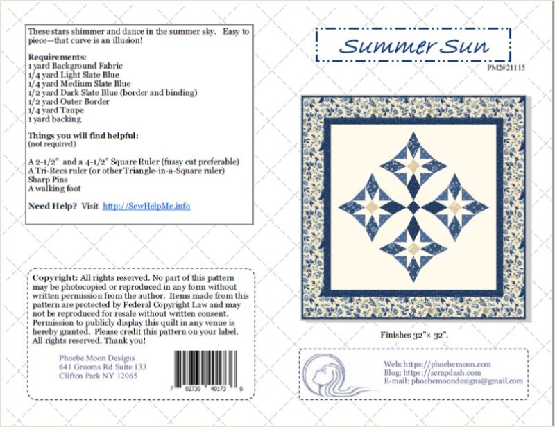 Summer Sun Mini Quilt Cover