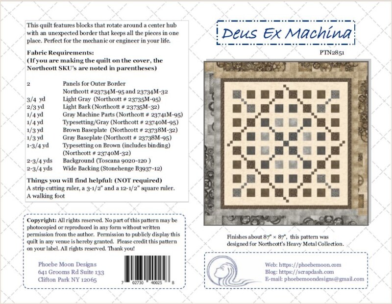 Deus Ex Machina Quilt Pattern Cover
