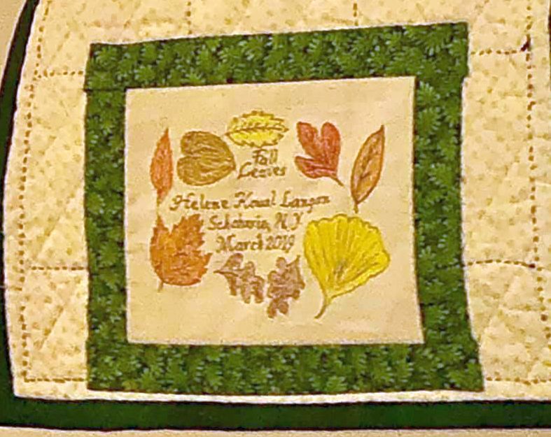 Quilt Label by Helene
