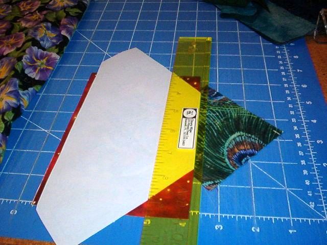 Put the ruler on edge and cut