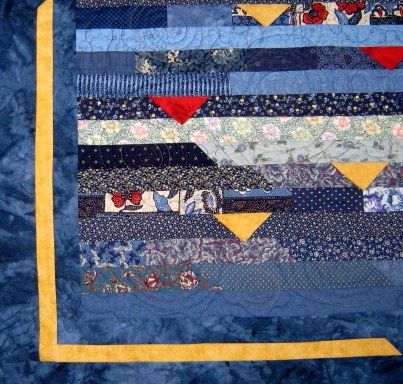 Quilt with Prairie Points
