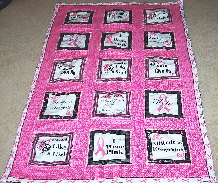 Fight Like a Girl Panel Quilt