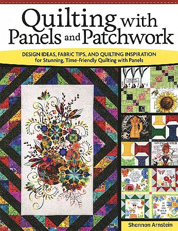 Book title Quilting with Panels and Patchwork