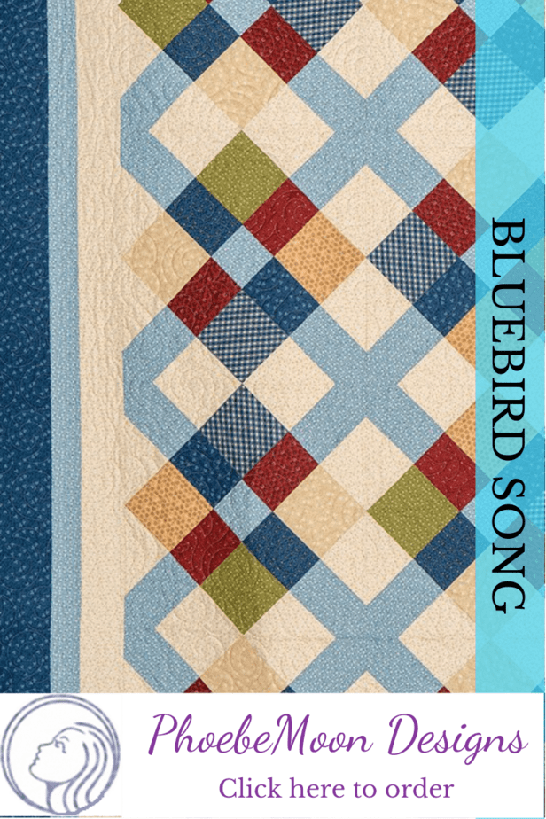 Bluebird-Song-Quilt Pattern Pin
