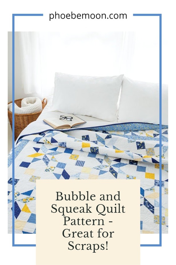 Bubble and Squeak King Quilt Pattern Pin