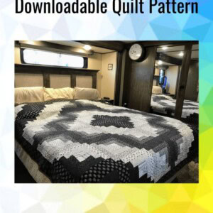 Lincoln Log Cabin King Quilt Pattern Pin