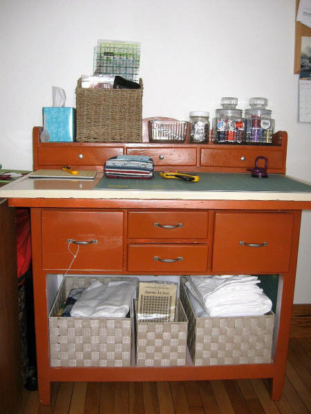 Organizing Your Sewing Space - Lois's Hoosier