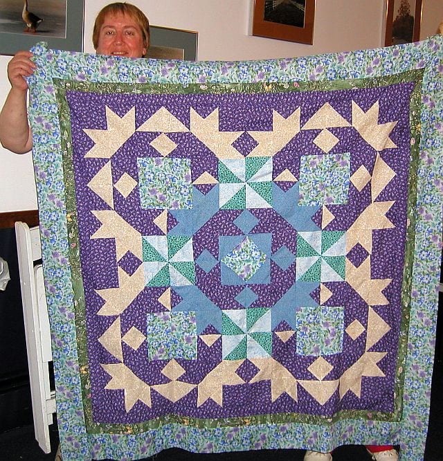 Mel and her Gentle Grace Quilt