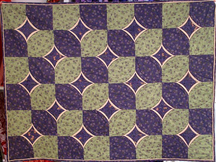 Faux Cathedral Window Quilt