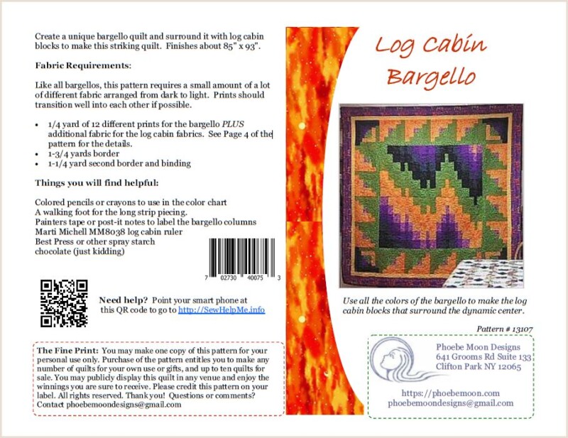 Log Cabin Bargello Cover