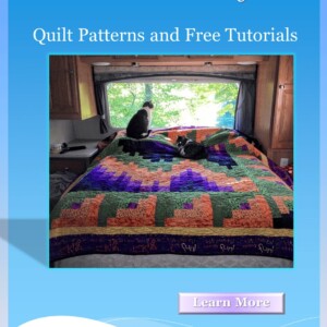 Log Cabin Bargello Quilt Pattern Pin