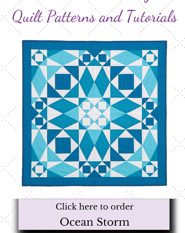 PhoebeMoon Quilt Designs ⋆ Ocean Storm Mini-Quilt Pattern