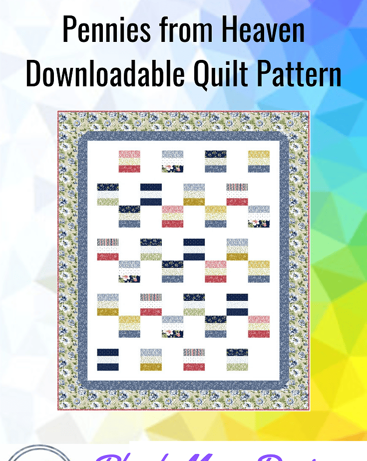 Pennies from Heaven -Quilt-Pattern Pin