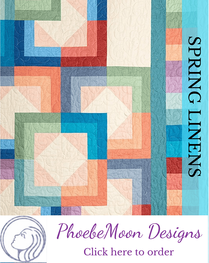 Spring Linens Quilt Pattern Pin