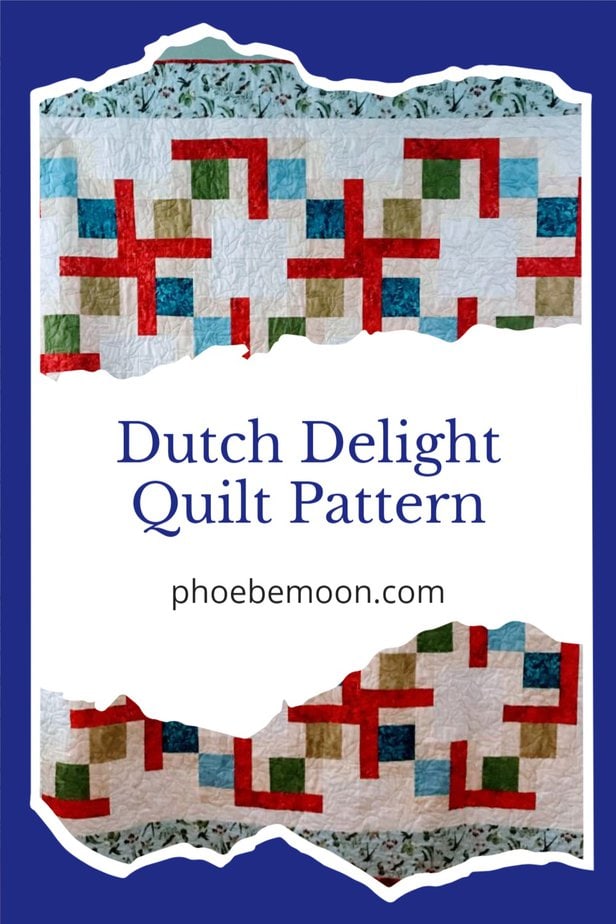 Dutch Delight Quilt Pattern Pin