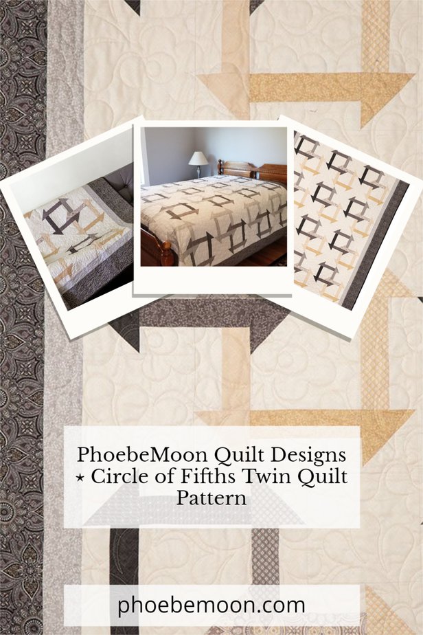 Circle of Fifths Illusion Quilt Pattern Pin