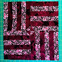Twisted Rail Fence Quilt Block