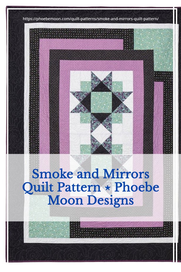 Smoke and Mirrors Quilt Pattern Pin