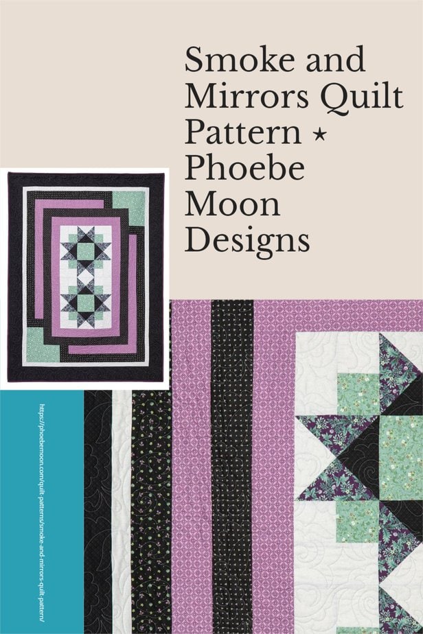 Smoke and Mirrors Quilt Pattern Pin