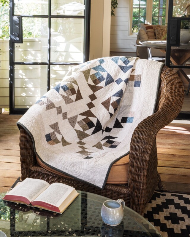 Cat's Cradle Quilt on a Chair