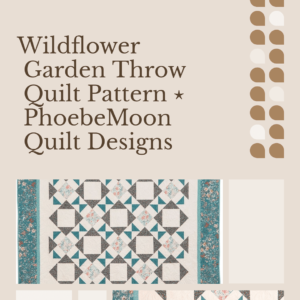 Wildflower Garden Downloadable Quilt Pattern Pin