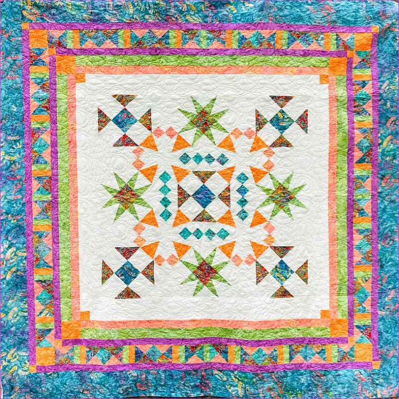 Summer Storm Block of the Month Quilt by Kris