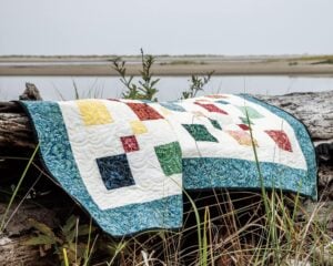 Roos-Adventure-Quilt on Bushes