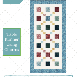 The Roo's Adventure Table Runner Quilt Pattern has a Kit at Connecting Threads