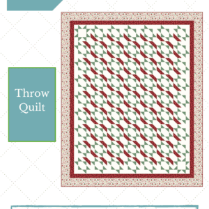Pinterest Pin states The Winter Stroll Quilt Pattern has a Kit at Connecting Threads