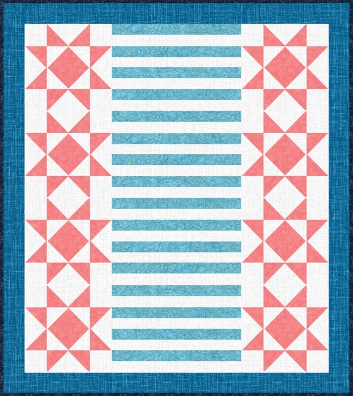 Independence Day mini-Quilt or Table Topper Picnic Colorway