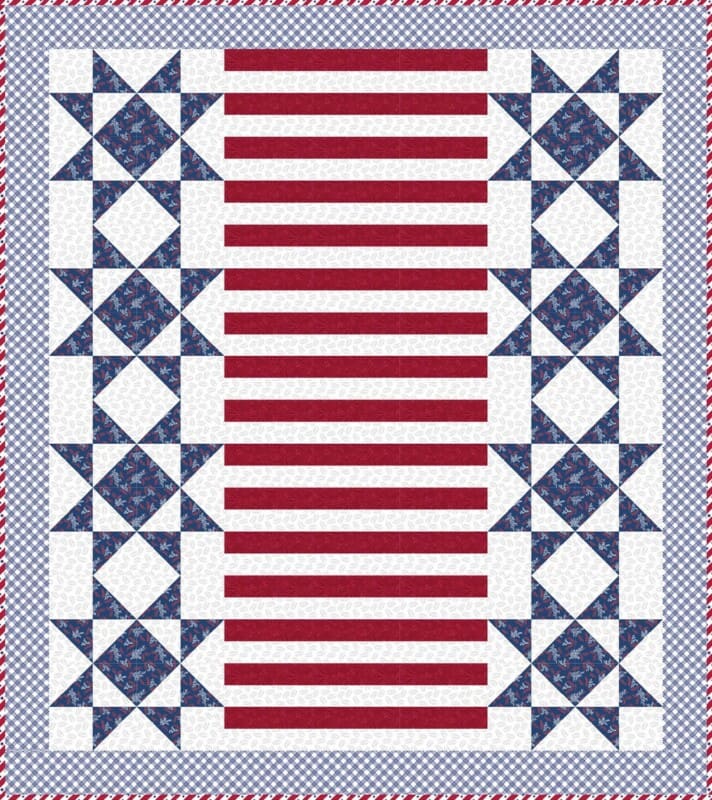 Independence Day mini-Quilt or Table Topper
