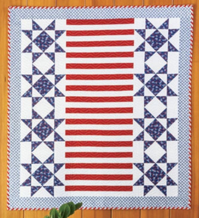 Independence Day mini-Quilt or Table Topper on Wall