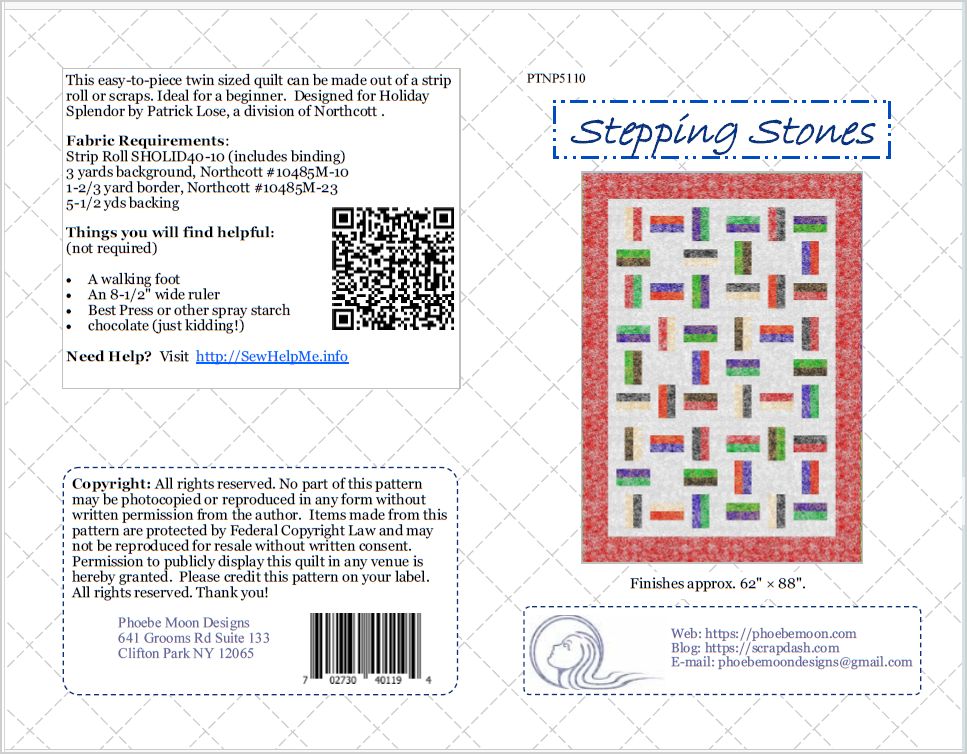 Stepping Stones Quilt Pattern Cover