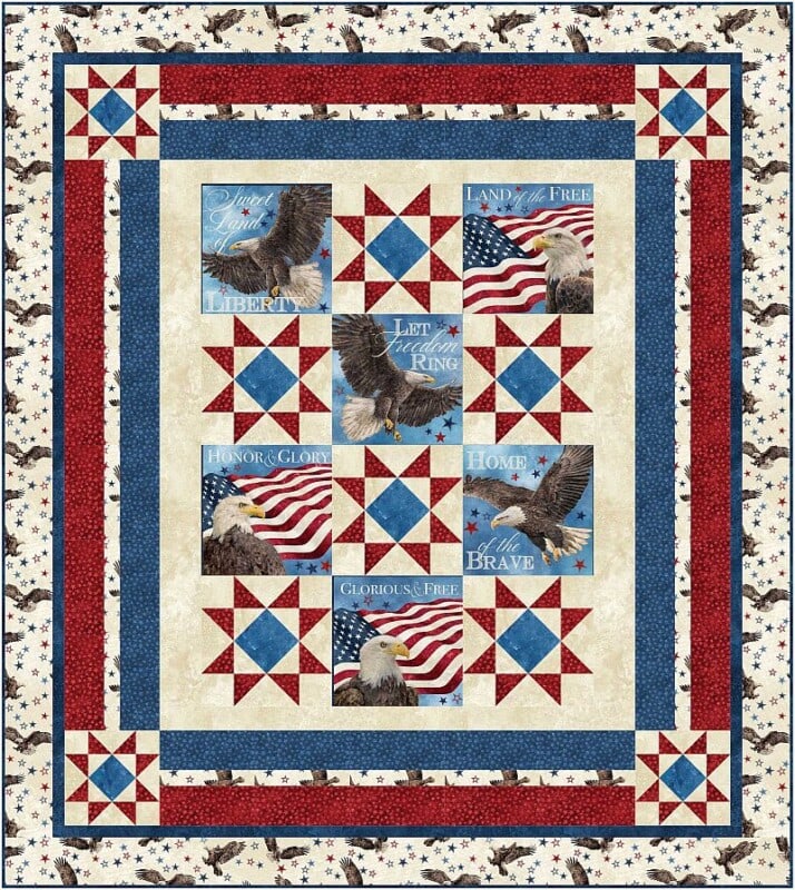 Liberty Star Quilt of Valor