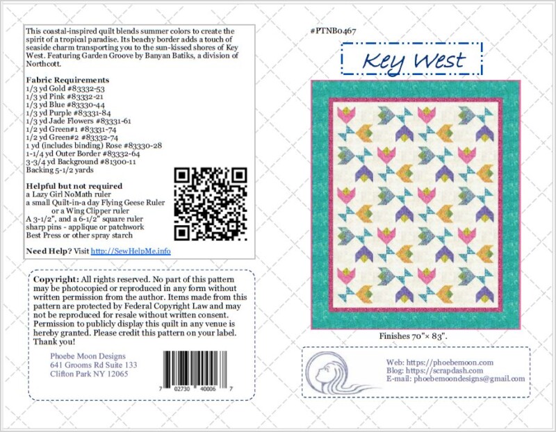 Key West Quilt Pattern Cover