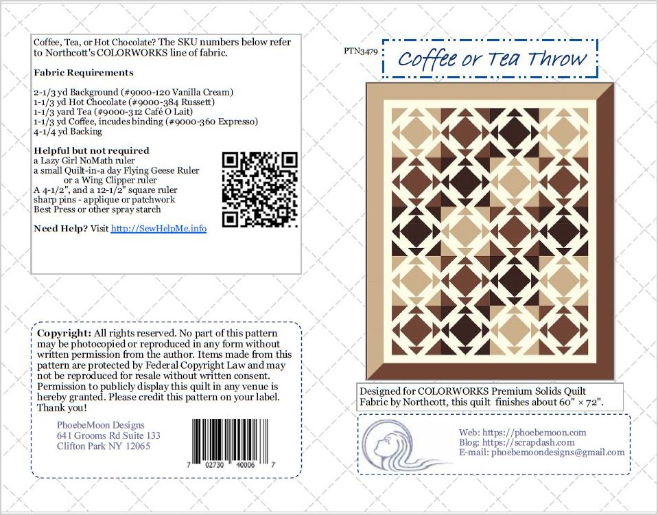 Coffee or Tea Throw Cover