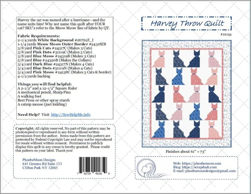 Harvey Quilt Pattern Cover